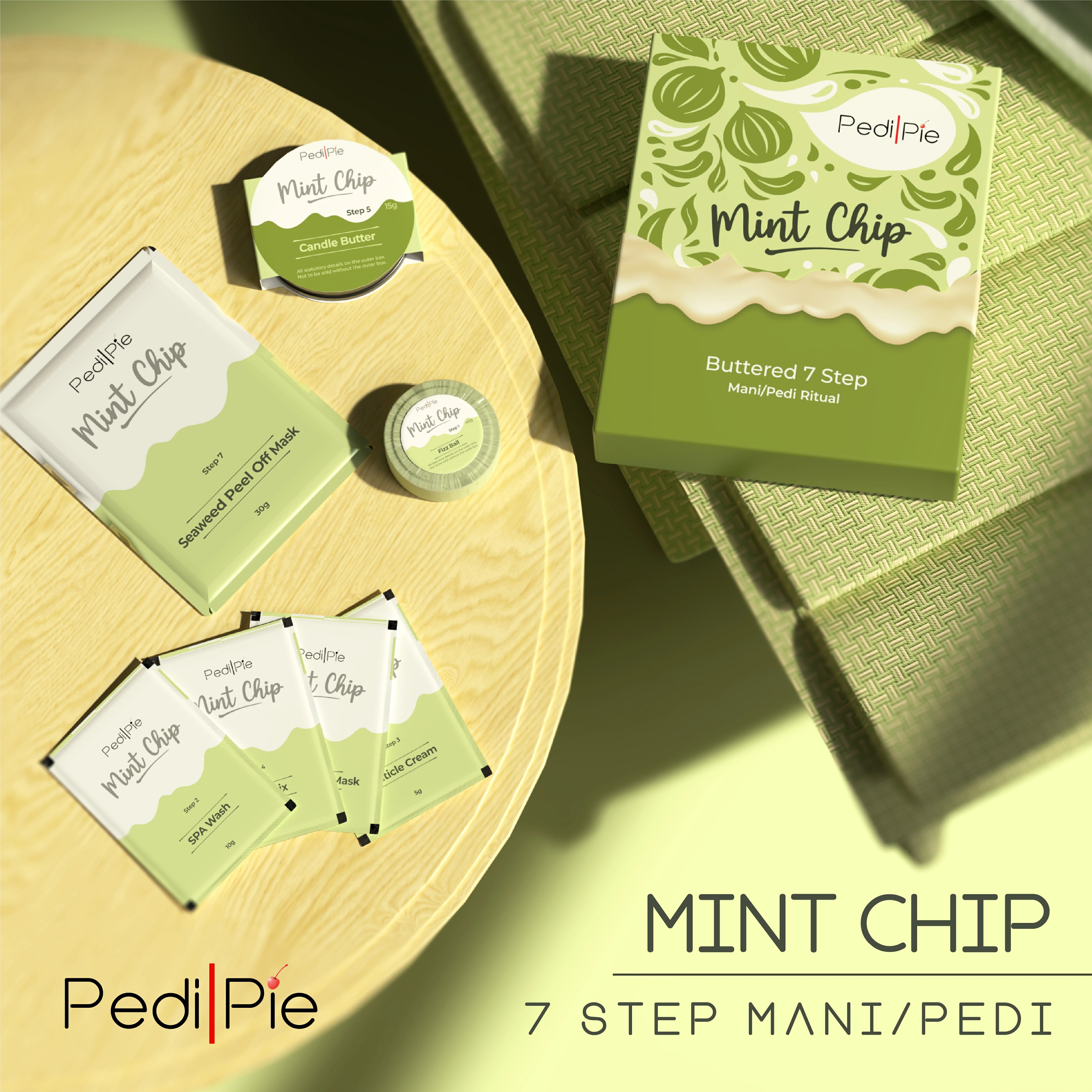 Mint Chip Mani/Pedi 7 Step