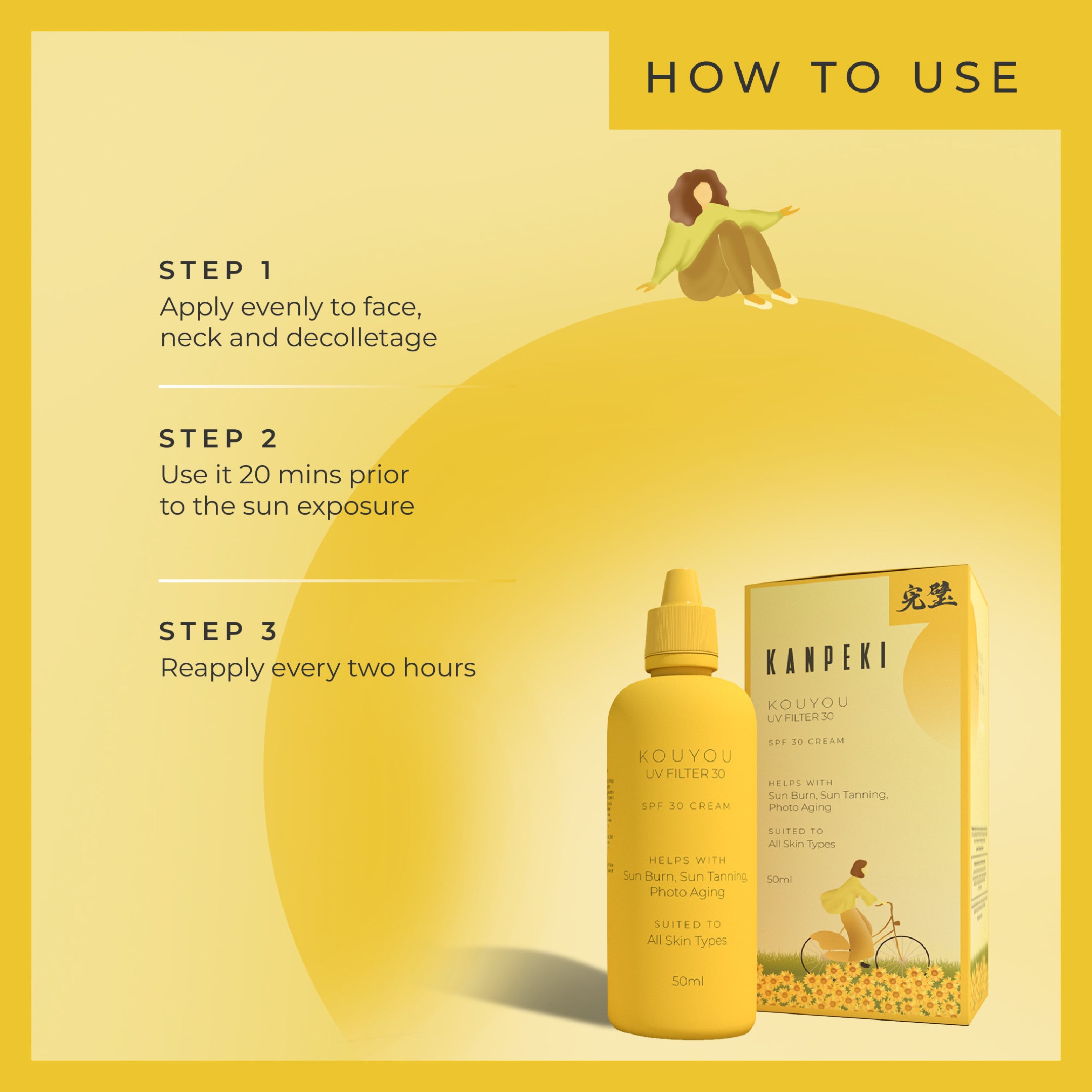 Sunscreen for women - Kanpeki Skincare