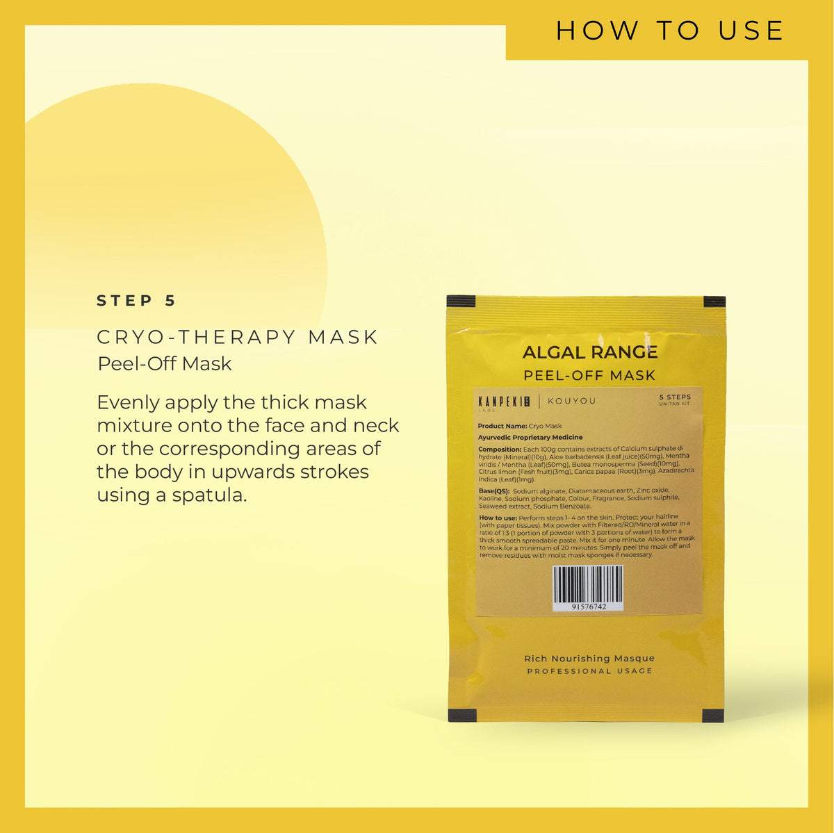Kouyou 5 Step DeTan Kit - 2 Doses | All Skin Type