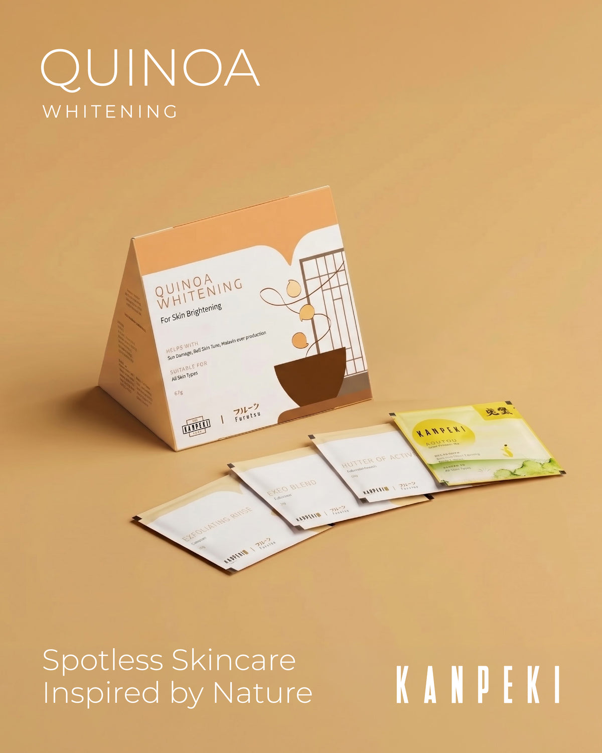 Furutsu Quinoa Whitening | 8 Step Facial Kit