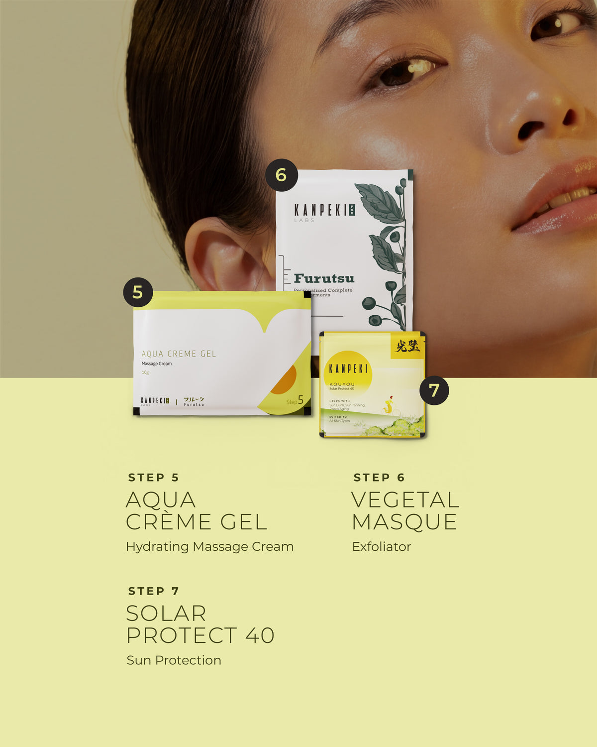 Furutsu Avocado Glow & Shine | 7 Step Facial Kit