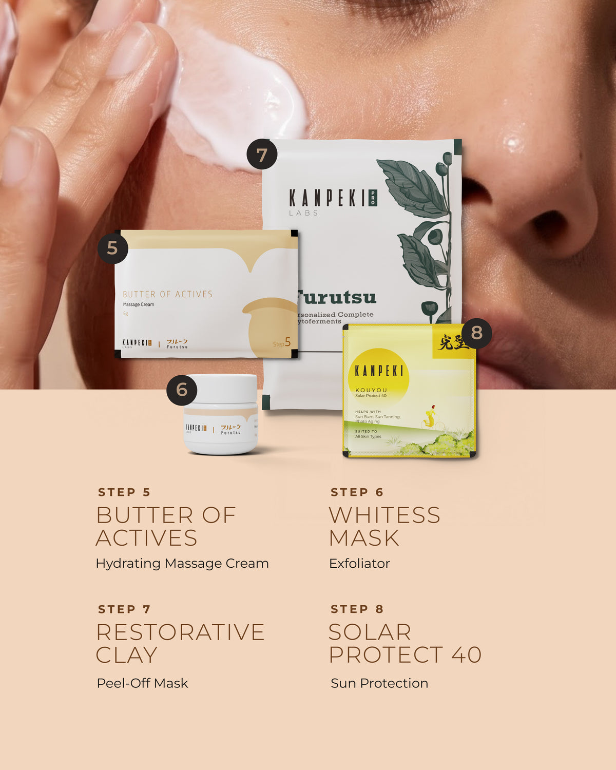 Furutsu Quinoa Whitening | 8 Step Facial Kit