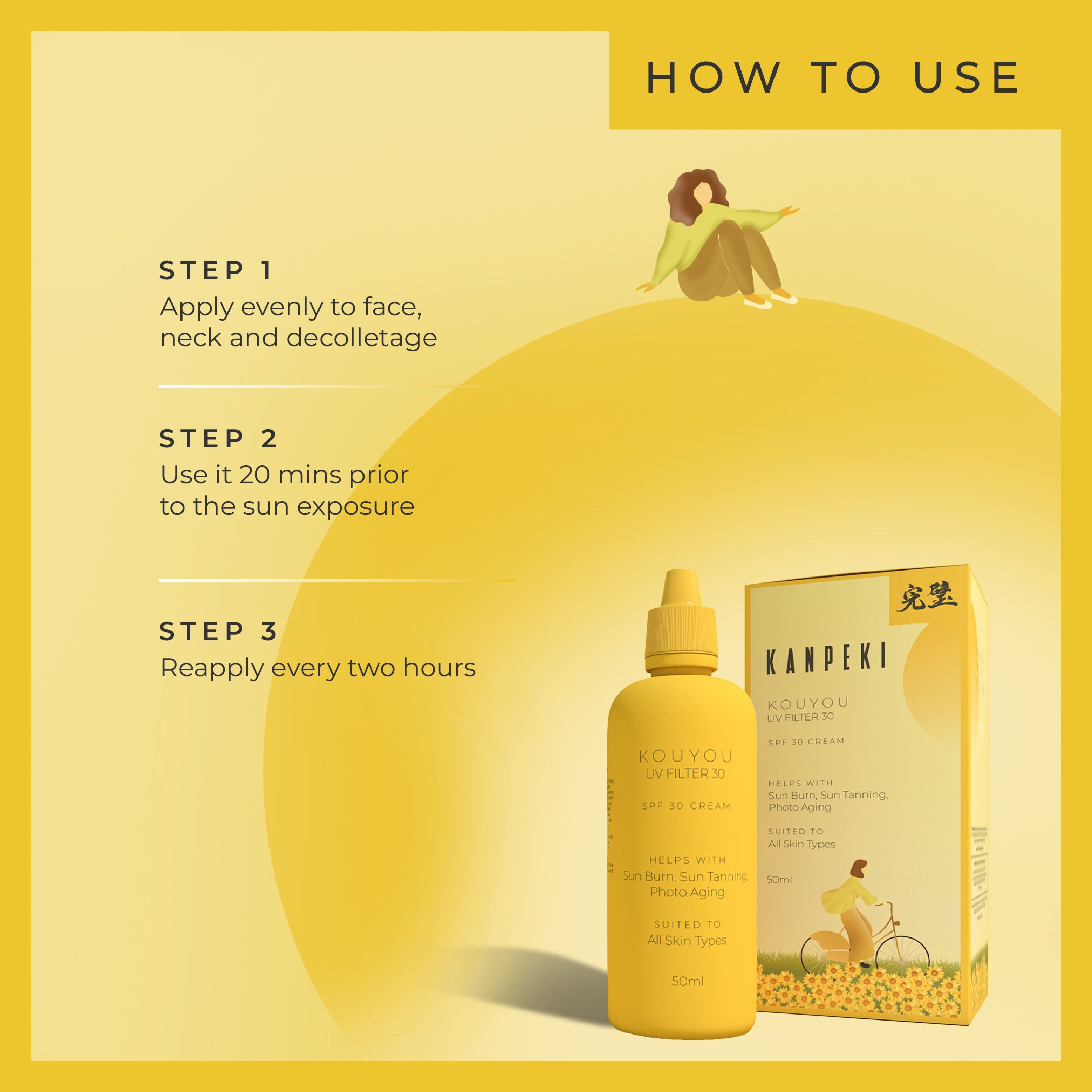 Sunscreen for women - Kanpeki Skincare