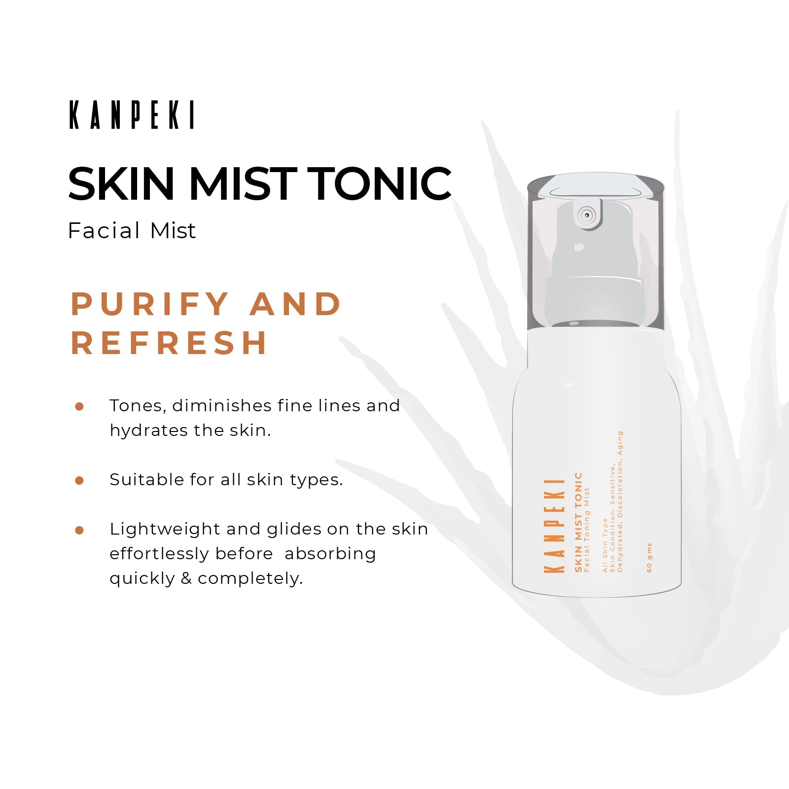 Skin Mist Tonic - Kanpeki Skincare